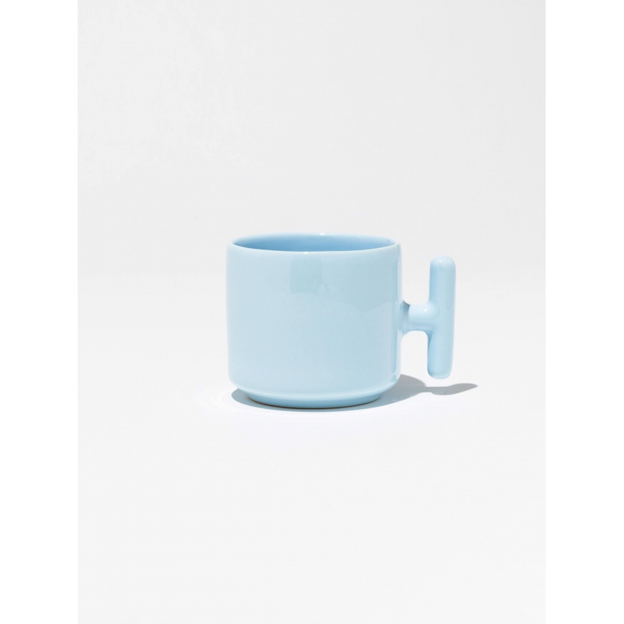 Pastel Mavi Latte Fincanı