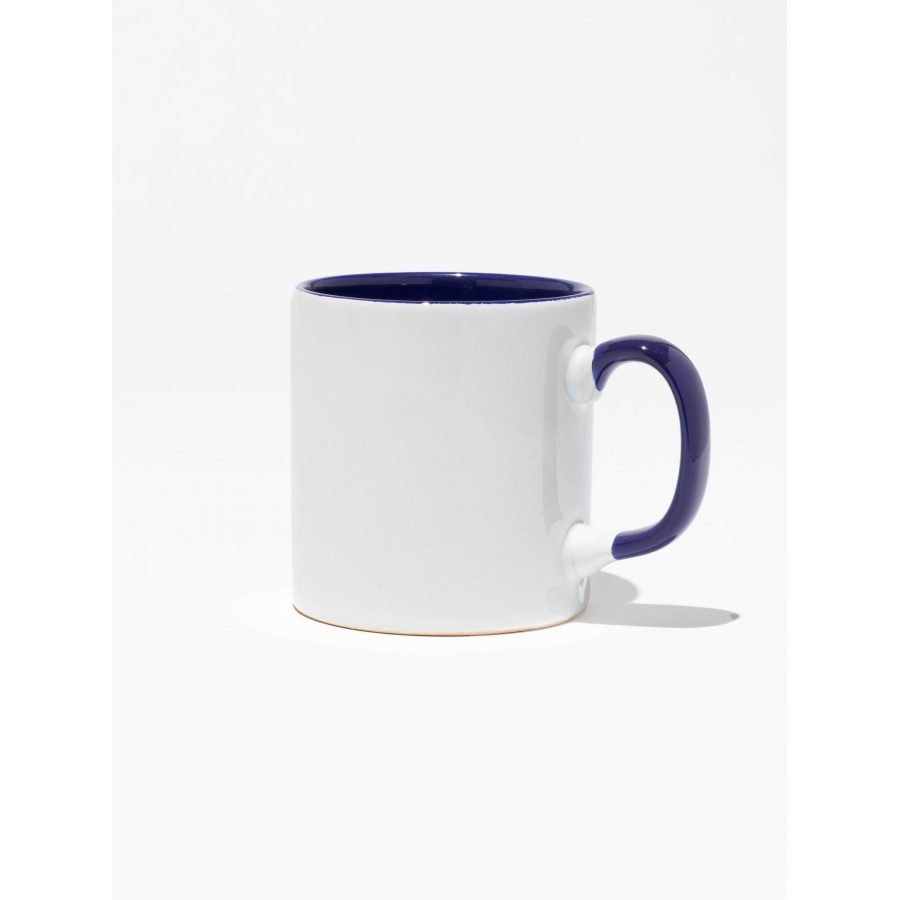 İçi ve Kulpu Lacivert Kupa Bardak