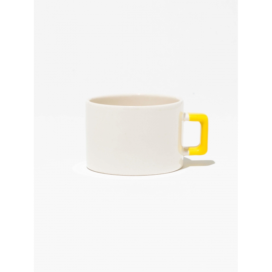 Sarı Kulplu Kahve Fincanı