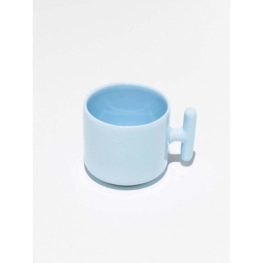 Pastel Mavi Latte Fincanı