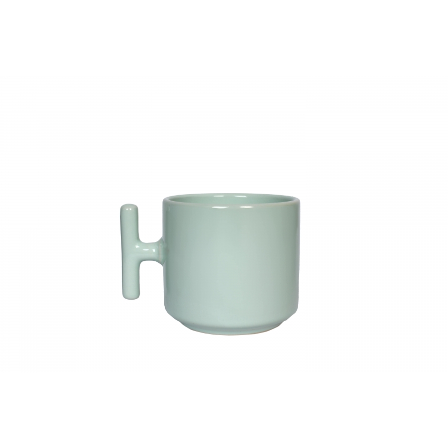 Pastel Yeşil Latte Fincanı