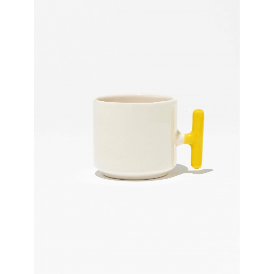 Kulpu Sarı Latte Fincanı