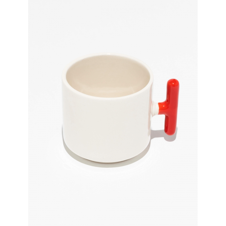 Kulpu Kırmızı Latte Fincanı